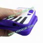 Fancy Protective Silicone Piano Key Case Cover Skin for iPhone 5 Purple