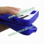 Protective Silicone Piano Key Back Case Cover Skin for iPhone 5 Dark Blue