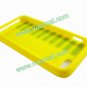 Fashion Protective Silicone Piano Key Case Cover Skin for iPhone 5 Yellow