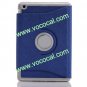 360 Rotating PU Leather Protective Stand Case Cover Skin for iPad Mini Dark Blue