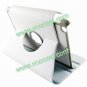 360 Rotating PU Leather Protective Stand Case Cover Skin for iPad Mini White