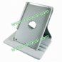 360 Rotating PU Leather Protective Stand Case Cover Skin for iPad Mini White
