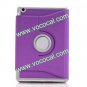 360 Degree Rotating PU Leather Flip Stand Case Cover Skin for iPad Mini Purple