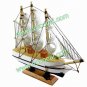 Wooden Decorative Sailing Sail Boat Ship Model Craft Gift White 12cm