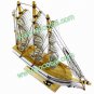 Wooden Decorative Sailing Sail Boat Ship Model Craft Gift White 20CM