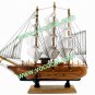 Wooden Decorative Sailing Sail Boat Ship Model Craft Gift Brown 20CM