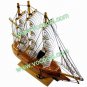 Wooden Decorative Sailing Sail Boat Ship Model Craft Gift Brown 20CM