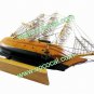 Wooden Decorative Sailing Sail Boat Ship Model Craft Gift Brown 20CM