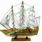 Wood Decorative Sailing Sailboat Ship Model Craft Gift Brown 30CM