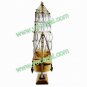 Wood Decorative Sailing Sailboat Ship Model Craft Gift Brown 30CM