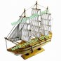 Wood Decorative Sailing Sailboat Ship Model Craft Gift Brown 30CM