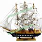 Wooden Decorative Sailing Sail Boat Ship Model Craft Gift Dark Blue 40CM