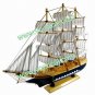 Wooden Decorative Sailing Sail Boat Ship Model Craft Gift Dark Blue 40CM