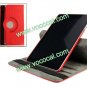 360 Rotating PU Leather Flip Stand Case Cover Skin for iPad Mini Red