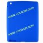 Dark Blue Cartoon Jelly Bean Button Silicone Case Cover for the new iPad (3rd Generation)