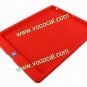 Red Cartoon Jelly Bean Button Silicone Gel Case Cover for the new iPad (3rd Generation)