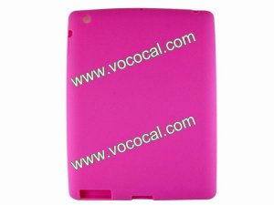 Rose Cute Cartoon Jelly Bean Button Silicone Case Cover for the new iPad (3rd Generation)