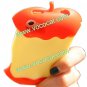 Red Apple Core 3D Cartoon Silicone Case Cover Skin for iPhone 4 4G 4S