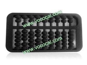 Black Retro Abacus 3D Silicone Gel Case Cover for iPhone 4 4G 4S