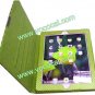 Green Diamond Pattern Leather Stand Case Cover for iPad 3(The New iPad)