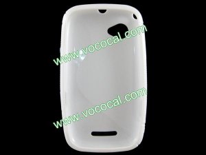 White S Style TPU Case Cover Skin for Motorola Domino XT531 XT532