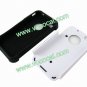 White Honeycomb Plastic Silicone Combo Case Cover for iPhone 4 4G 4S