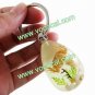Insect Amber Stone Jewelry Keychain Key Chain Ring Pendant