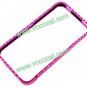 Rose Bling Aluminium Metal Bumper Frame Case Cover for iPhone 4 4G 4S
