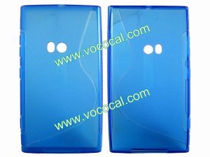 S Line TPU Protective Case Cover Skin for Nokia Lumia 920 Blue