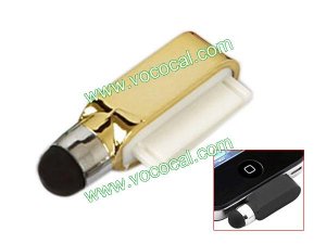 USB Dustproof Plug Capacitive Stylus Pen for iPhone 4S 4 iPad 2 3 iPod Touch 4