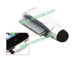 USB Dustproof Plug Capacitive Stylus Pen for iPhone 4S 4 iPad 2 3 iPod Touch 4