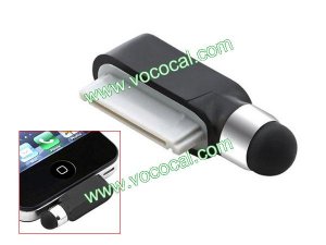 USB Dustproof Plug Capacitive Stylus Pen for iPhone 4S 4 iPad 2 3 iPod Touch 4