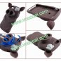 Cute 3D Silicone Pirate Pig Piggy Animal Earphone Holder Case for iPhone 5 Peach
