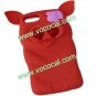 Cute 3D Silicone Pirate Pig Piggy Animal Case for iPhone 5 Red