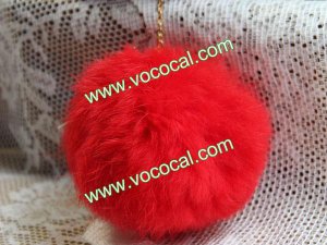 Rabbit Fur Ball 3.5mm Earphone Jack Dustproof Plug Cap for iPhone 5 iPad Mini