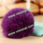 Rabbit Fur Ball 3.5mm Earphone Jack Dust Plug Ear Cap for iPhone 5 iPad Mini