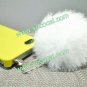 Rabbit Fur Ball 3.5mm Earphone Jack Dustproof Plug Cap for iPhone 5 iPad Mini