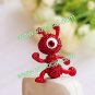 Cute Ant 3.5mm Earphone Jack Anti Dust Plug Ear Cap for iPhone 5 iPad Mini Red