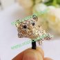 3D Cute Rhinestone Bear 3.5mm Earphone Jack Anti Dust Plug Ear Cap For iPhone 5