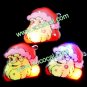 10x Santa Claus Christmas LED Flashing Badge Breastpin Brooch Pin Yellow Beard