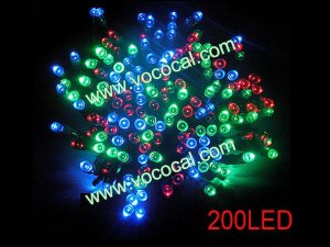 8 Flash Mode 200 LED String Light Christmas Wedding Decorative Lamp Colored