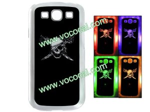 Skull Sense LED Flash Light Hard Case Cover Skin for Samsung Galaxy S3 i9300