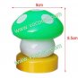 New Cute LED Mushroom Press Down Lamp Night Light Gift Green