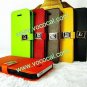 Metal D Buckle PU Leather Flip Case Cover Skin for iPhone 5
