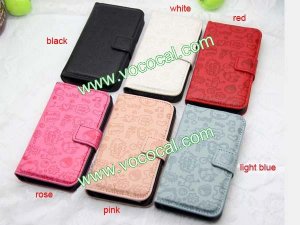 Cartoon Fancy Cute PU Leather Book Case Cover Skin for Samsung Galaxy S3 i9300