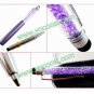 Universal Crystal Capacitive Touch Stylus/Ballpoint Pen for iPhone 5 iPad Mini