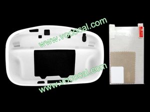 Soft Silicone Protective Case Cover for Nintendo Wii U White + Screen Protector