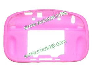 New Soft Silicone Case Cover Skin for Nintendo Wii U Pink