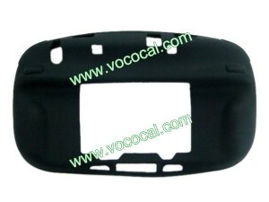 New Soft Silicone Case Cover Skin for Nintendo Wii U Black