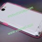 Colored Silicone + PC Bumper Case Cover for Samsung Galaxy Note 2 N7100 Pink